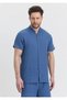 Heaven 4080 Muslin Hakim Collar Short Sleeves Men's Shirt - 3