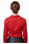 Flag Red Slim Fit Basic Women's Shirt with Pockets at the Waist - 5