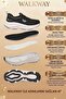 Flexnova g Black-White Memory Foam Unisex Sports Shoes - 5