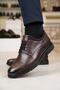 Men's Genuine Leather Ornamental Lace-Up Comfortable Sole Shoes - 3