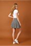 Women's Colorful Patterned Mini Skirt Flexible Comfortable Fit - 2