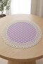 Luxurious French Laced Round Runner - Polka Dot Presentation and Tablecloth 60 cm - 5