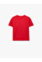 Cotton Short Sleeve Pocket Detail Crew Neck Printed T-Shirt - 2