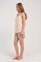 Corded Strap Shorts Pajama Set Cream-512211 - 7