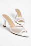 Granada White Women's Heeled Slippers - 4
