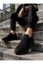 Artselyun Black Knitwear Laceless Breathable Sports Shoes - Lightweight Sole Casual Walking Men's Shoes - 3