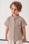 Boy's Striped Knitwear Shirt Pants 2-Piece Set 3712 Smr - 2