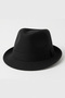 Men's Black Fedora Hat |   Classic Suit and Casual Style Fedora Hat
