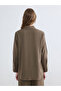 Oversize Linen Blend Women's Shirt Tunic - 3