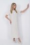 Large Size Short Sleeve Women's (Mom's) Nightgown Floral Patterned Mother's Nightgown 100% Cotton - 2