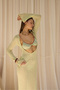 Merry Low-Cut Green Long Knit Dress - 6