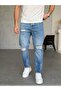 Men's Boyfriend Faded Premium Jean Denim Trousers with Dye Effect