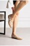 Mesh Embroidery and Beading Orthopedic Sole Women's Ballerinas