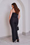 Spanish Fabric Pants with Folded Hem and Slit Detail - 5