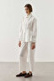 Peplum Shirt Ecru - 3