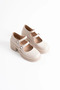 Women's Matte Beige Casual Shoes Fs06Ms07D - 7