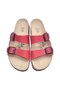 Red Double Buckle Slippers - 3