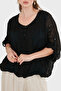 Lace Detailed Oversized Loose Blouse Bluz 6909114 - 6