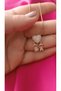 316L Steel Zircon Stone Heart-Shaped Mother-Child Necklace – Gold Color Valentine's Day & Mother's Day Gift - 3