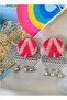 Handcrafted Indian Fabric Earrings for Women
