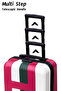 Kids Stripe Printed ABS Lightweight 17 Inch (7kg) Cabin Size Luggage, 8 Wheels, Combination Lock Suitcase - 7