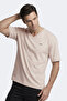 Katre Men's V-Neck Beige T-Shirt - 7