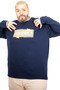 Mode XL Large Size Men's Connect Crew Neck T-Shirt 26104 Indigo - 3