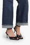 Women's Estelia Black Leather Heeled Shoes - 2