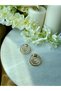 Gold Triple Hoop Nail Earrings