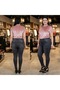 Elastic Waist High-Waisted Large Size Jeans Leggings for Comfort - 3