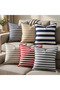 Duck Linen Has Water and Stain Repellent Properties (Red Striped 50 X 180) - 3