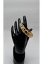 Special Series Gold Thick Embossed Design Handcuff Bracelet - 3