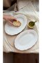 Luxury 2-Piece 25 cm Gold Porcelain Kayık Salad Set – Stylish Tableware Set Modern