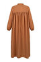 Aerobin Fabric Relaxed Fit Dress with Pockets 0278-01 Milky Coffee - 6
