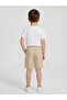 Boys' Summer Bermuda Shorts Elastic Waist Lace-Up Cotton Comfortable Fit Daily Use
