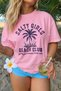 Women's Salty Girls Printed Oversize Comfortable Daily Use Combed Cotton T-Shirt
