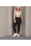 Women's Black High-Waisted Geometric Patterned Scuba Fabric Shaping Leggings – Sports & Daily Elegance - 3