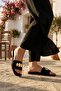 Black Thin Sole Lightweight Women's Slippers 513113 Z