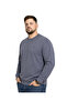 Men's Large Size Smoked Two-Thread Crew Neck Sweatshirt 3Xl-4Xl-5Xl-6Xl-7Xl-8Xl - 2