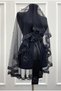Black Bridal Veil Set, Glass Beads and Pearl Decorations, Henna Night Veil Face Cover Set 6 Pieces