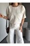 Premium Slit Detailed Gathered Waist Pant Blouse Set - 6