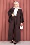 Kimonolu Casual Fit Summer Hijab Suit Brown - 4