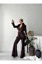 Women's Blazer Jacket Pants Set Lace Detailed Stylish Two Piece Set - 2