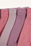5-Pack Cotton Booties Socks for Girls H5354A8Ns - 4