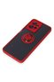 Ilkeshop New Redmi Note 12 4g Case Montreal Silicone Cover with Ring (91543) - Red - 5