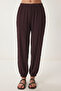 Halter Neck Blouse Pants Crinkle Set Lfw0027 Mürdüm - 4