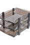 FSOT-5033 Flexible Stacker File Tray – 3-Tier, Smoky 38*25*22 cm