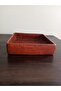 Handmade Wabi-Sabi Square Decorative Tray |   Unbreakable Coffee & Cake Presentation Tray 23X23 cm - 6