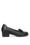Elit Erlfam162070 Women's Genuine Leather Heeled Shoes Black