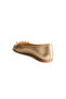 Misy Gold Genuine Leather Women's Ballerinas - 4